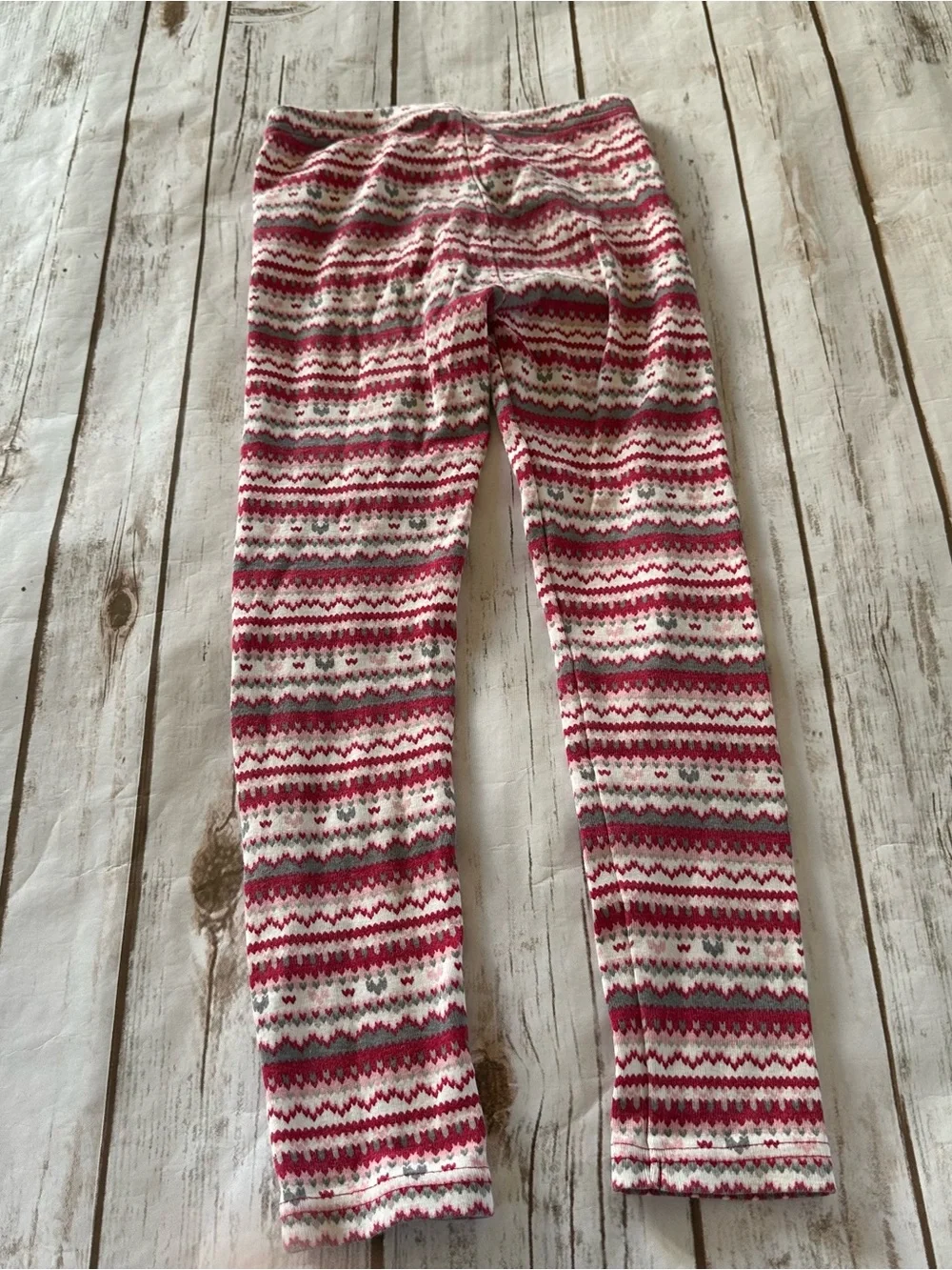 Gymboree red geometric pattern leggings vguc size 6